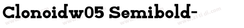 Clonoidw05 Semibold字体转换